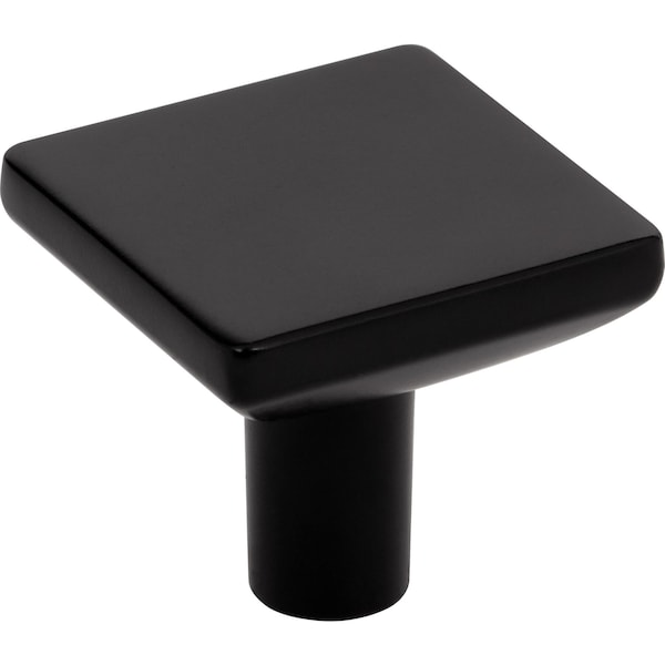 Elements 1-1/4In. Overall Length Matte Black Walker 1 Square Knob 827MB - main